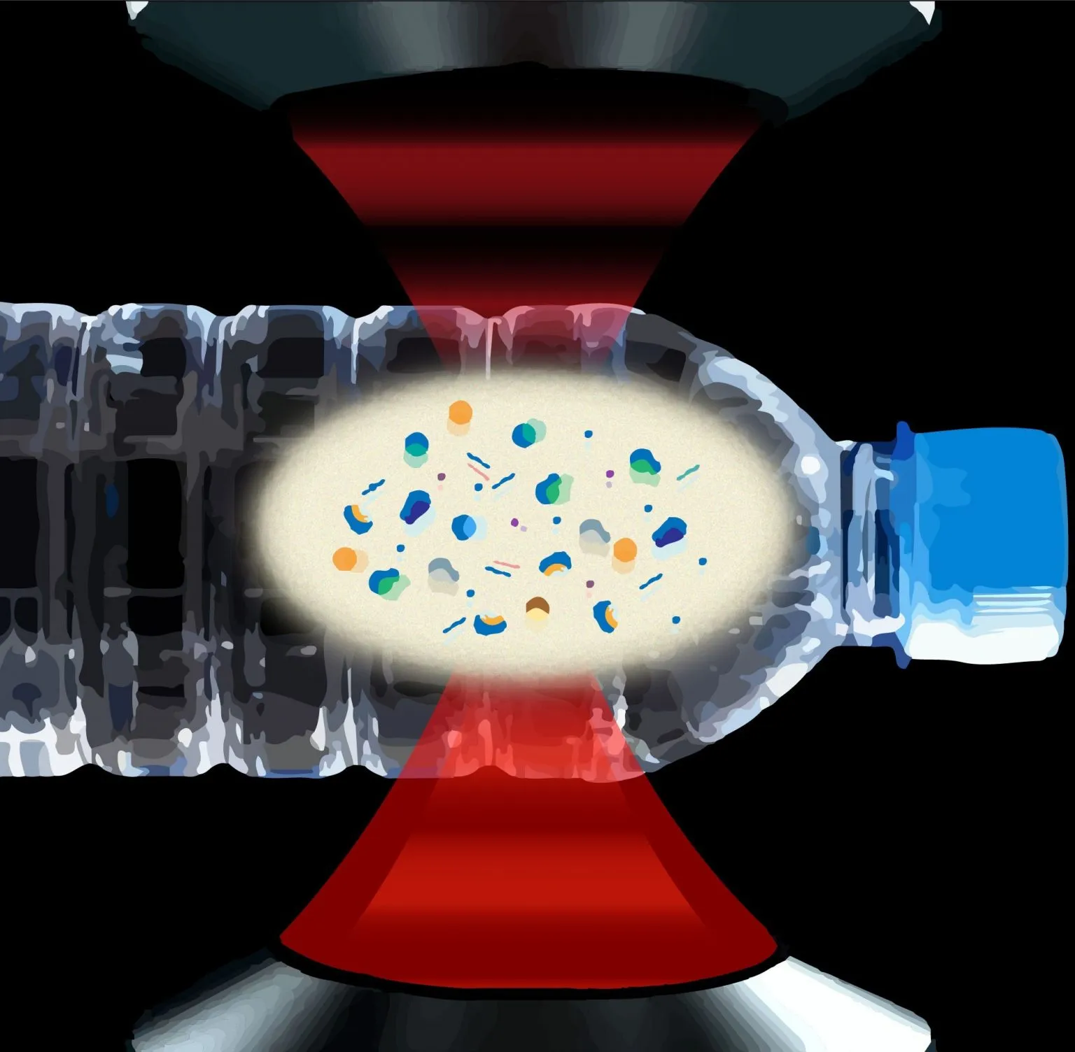 Nanoplastic in bottled water